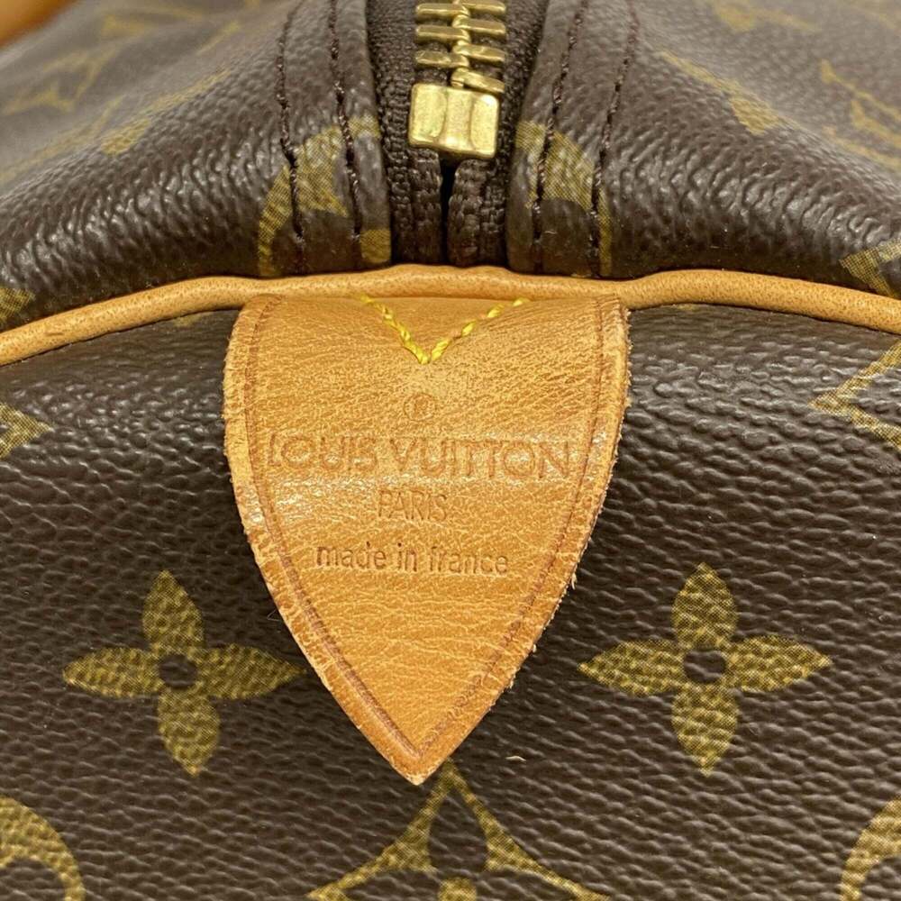 LOUIS VUITTON Brown Monogram Keepall 55 Boston Bag - Picture 5 of 12